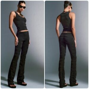 I.AM.GIA Aileena Pant Pull On Flare Black Size Large